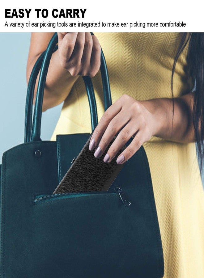 ZJchao Ear Wax Removal Tool, 23psc Spiral Ear Pick Sets Double Ended Ear Scoop Spoon Ear Care Supplies for Woman Man Earwax Removal Ear Cleaning Tools Set(23 Classic Black Ear Pick Sets) - Image 3